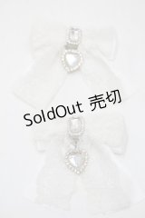 LOLITA / リボンクリップ  白 S-25-11-02-005-LO-AC-AS-ZS