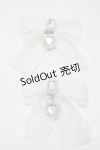 LOLITA / リボンクリップ  白 S-25-11-02-005-LO-AC-AS-ZS