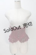 ATELIER PIERROT / Frill Short Corset コルセット  ワイン S-25-11-02-034-EL-TO-AS-ZS