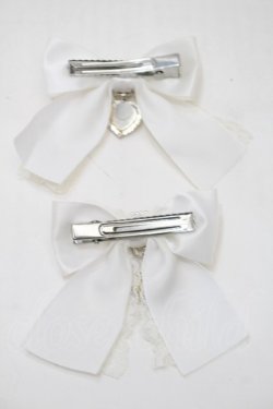 画像2: LOLITA / リボンクリップ  白 S-25-11-02-005-LO-AC-AS-ZS