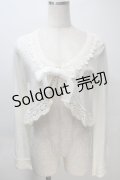 BABY,THE STARS SHINE BRIGHT / ローズレース姫袖ボレロ  白 S-25-11-02-039-BA-TO-AS-ZS