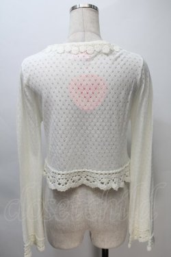 画像2: BABY,THE STARS SHINE BRIGHT / ローズレース姫袖ボレロ  白 S-25-11-02-039-BA-TO-AS-ZS