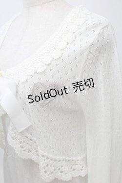 画像3: BABY,THE STARS SHINE BRIGHT / ローズレース姫袖ボレロ  白 S-25-11-02-039-BA-TO-AS-ZS