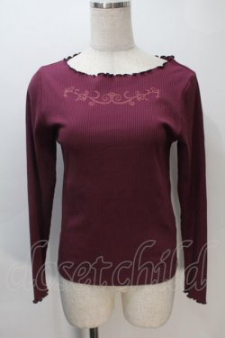 画像1: axes femme / メローインナープルオーバー  パープル S-25-11-02-041-AX-TO-HR-ZS