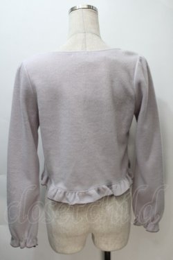 画像2: axes femme POETIQUE / ラビットカメオ刺繍起毛ボレロ  ラベンダー S-25-11-02-044-AX-TO-HR-ZS