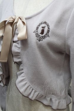 画像3: axes femme POETIQUE / ラビットカメオ刺繍起毛ボレロ  ラベンダー S-25-11-02-044-AX-TO-HR-ZS