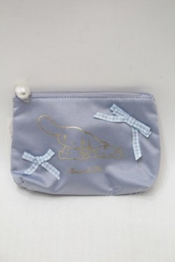 画像1: Maison de FLEUR / シナモロール みるく ミニポーチ  サックス S-25-11-02-006-LO-ZA-AS-ZS