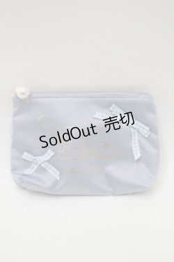 画像1: Maison de FLEUR / シナモロール みるく ミニポーチ  サックス S-25-11-02-006-LO-ZA-AS-ZS