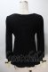 画像2: axes femme / シフォン巻きバラ付きプルオーバー  黒 S-25-11-02-047-AX-TO-HR-ZS (2)