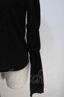 画像3: axes femme / フレアスリーブシアートップス  黒 S-25-11-02-048-AX-TO-HR-ZS