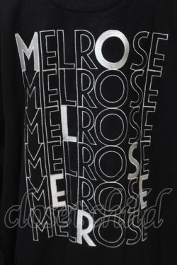 画像3: PINK HOUSE / メルローズ50周年ロゴ刺繍スウェット  黒 S-25-11-02-049-LO-TO-AS-ZS