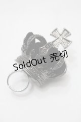 BPN / クロスクラウンリング  黒 S-25-11-02-007-GO-AC-AS-ZS