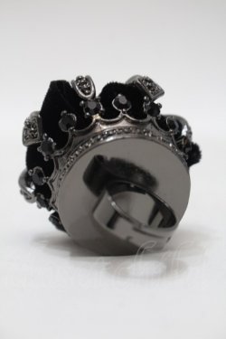 画像2: BPN / クロスクラウンリング  黒 S-25-11-02-007-GO-AC-AS-ZS