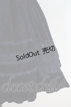 画像4: BABY,THE STARS SHINE BRIGHT / 別珍レースフリルジャンパースカート  紺 S-25-11-02-054-BA-OP-AS-ZS