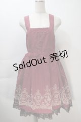 axes femme / フロッキーptレジメ柄ワンピース(Disney)  ワイン S-25-11-02-056-AX-OP-HR-ZS