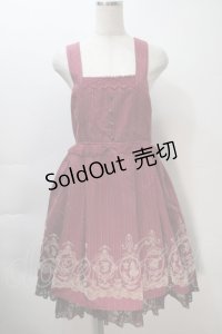 axes femme / フロッキーptレジメ柄ワンピース(Disney)  ワイン S-25-11-02-056-AX-OP-HR-ZS