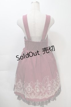 画像2: axes femme / フロッキーptレジメ柄ワンピース(Disney)  ワイン S-25-11-02-056-AX-OP-HR-ZS