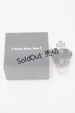 画像3: BPN / クロスクラウンリング  黒 S-25-11-02-007-GO-AC-AS-ZS