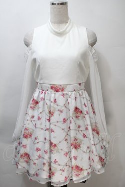 画像1: MA*RS / 肩開きジュエル柄切替ワンピース  白ｘピンク S-25-11-02-057-EL-OP-HR-ZS