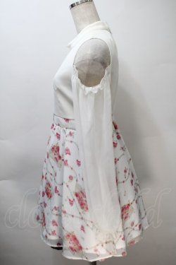 画像3: MA*RS / 肩開きジュエル柄切替ワンピース  白ｘピンク S-25-11-02-057-EL-OP-HR-ZS