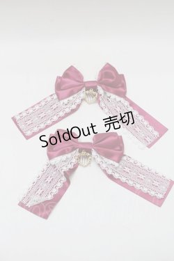 画像6: BABY,THE STARS SHINE BRIGHT / 裾スカラップタータンチェックジャンパースカート＆リボンコームセット  ピンク S-25-11-02-059-BA-OP-AS-ZS