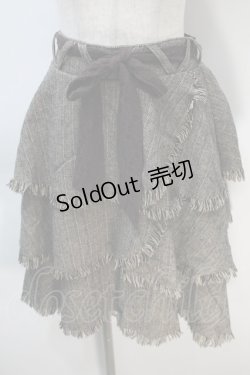 画像1: axes femme / ティアードスカート  ブラウン S-25-11-02-062-AX-TO-HR-ZS