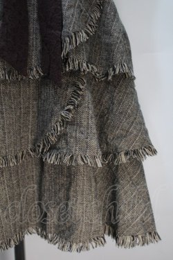 画像3: axes femme / ティアードスカート  ブラウン S-25-11-02-062-AX-TO-HR-ZS