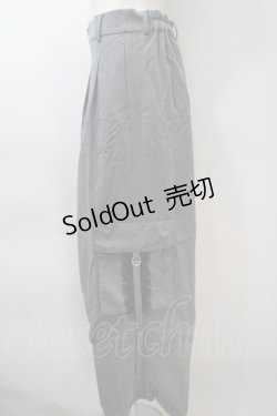 画像3: axes femme / ボリュームカーゴパンツ  グレー S-25-11-02-063-AX-PA-HR-ZS