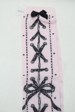 画像2: MILK / コルセットオーバーニーソックス  ピンク S-25-11-02-001-ML-ZA-HR-ZS