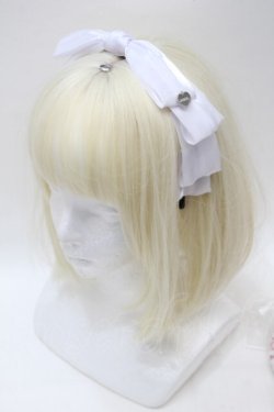 画像1: LOLITA / カチューシャ  白 S-25-11-02-010-LO-AC-AS-ZS