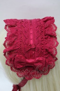 画像2: BABY,THE STARS SHINE BRIGHT / シェリルレーシィヘッドドレス  エンジ S-25-11-02-012-BA-AC-HR-ZS