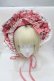 画像2: BABY,THE STARS SHINE BRIGHT / Floriana Ribbonボンネット  赤 S-25-11-02-013-BA-AC-AS-ZS (2)