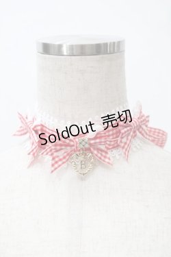 画像1: BABY,THE STARS SHINE BRIGHT / Flancesca Ribbonチョーカー  赤ｘ白 S-25-11-02-016-BA-AC-AS-ZS