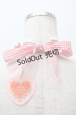 画像2: BABY,THE STARS SHINE BRIGHT / Flancesca Ribbonチョーカー  赤ｘ白 S-25-11-02-016-BA-AC-AS-ZS