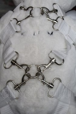 画像3: IKUMI / BIG BEAR バッグ  白 S-25-11-02-021-PU-BG-HR-ZS