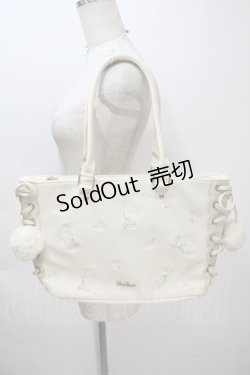 画像1: LIZ LISA / サイドレースアップマーガレット刺 バッグ  オフ S-25-11-02-024-LO-BG-HR-ZS