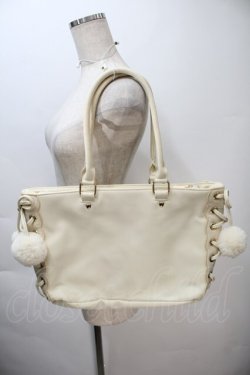 画像2: LIZ LISA / サイドレースアップマーガレット刺 バッグ  オフ S-25-11-02-024-LO-BG-HR-ZS