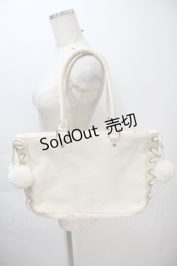 画像2: LIZ LISA / サイドレースアップマーガレット刺 バッグ  オフ S-25-11-02-024-LO-BG-HR-ZS