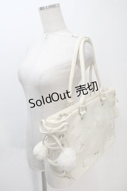 画像3: LIZ LISA / サイドレースアップマーガレット刺 バッグ  オフ S-25-11-02-024-LO-BG-HR-ZS