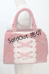 LIZ LISA / ギンガムチェックレースリボントートバッグ  赤 S-25-11-02-028-LO-BG-HR-ZS