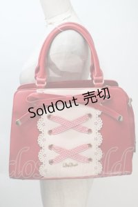 LIZ LISA / ギンガムチェックレースリボントートバッグ  赤 S-25-11-02-028-LO-BG-HR-ZS