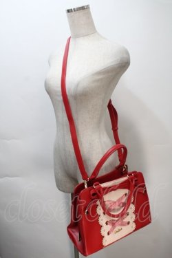 画像5: LIZ LISA / ギンガムチェックレースリボントートバッグ  赤 S-25-11-02-028-LO-BG-HR-ZS