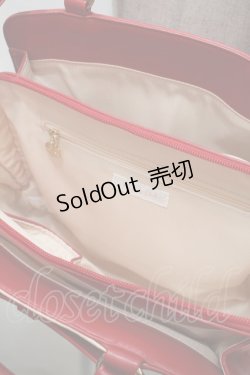 画像6: LIZ LISA / ギンガムチェックレースリボントートバッグ  赤 S-25-11-02-028-LO-BG-HR-ZS