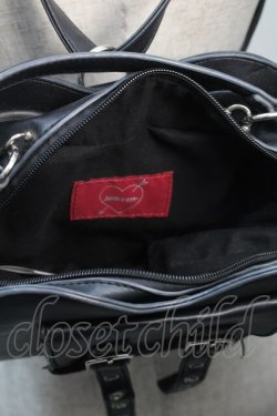 画像5: Jamie エーエヌケー / ハート合皮バッグ  黒 S-25-11-02-029-LO-BG-AS-ZS