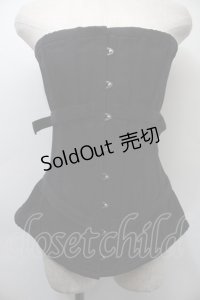 pureone colsetworks / ベルトデザインコルセット  黒 S-25-11-03-001-EL-TO-HR-ZS