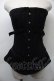 画像1: pureone colsetworks / ベルトデザインコルセット  黒 S-25-11-03-001-EL-TO-HR-ZS (1)