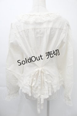 画像2: PINK HOUSE / ローンフリルブラウス  オフ S-25-11-03-005-LO-BL-AS-ZS