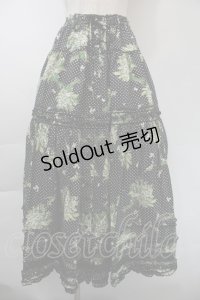 PINK HOUSE / 鈴蘭水玉プリントスカート  黒 S-25-11-03-052-LO-SK-SZ-ZS