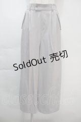 axes femme / 後カーゴポケットサテンパンツ  グレー S-25-11-03-054-AX-PA-HR-ZS