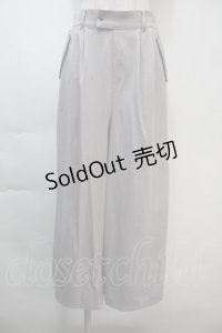 axes femme / 後カーゴポケットサテンパンツ  グレー S-25-11-03-054-AX-PA-HR-ZS